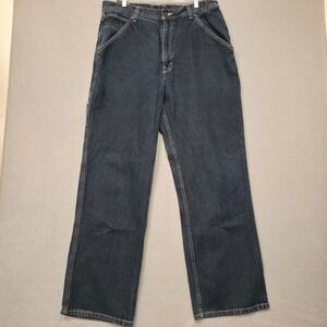 Arizona Mens Denim Blue Carpenter Jeans‎ Size 38x34 Actual 36x33.5